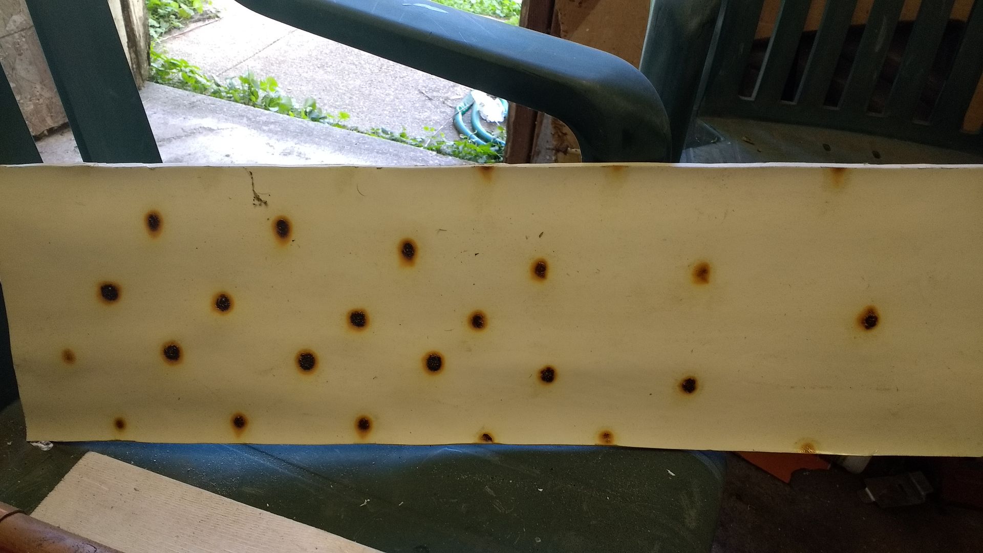 My rig to flatten PVC pipes for armor